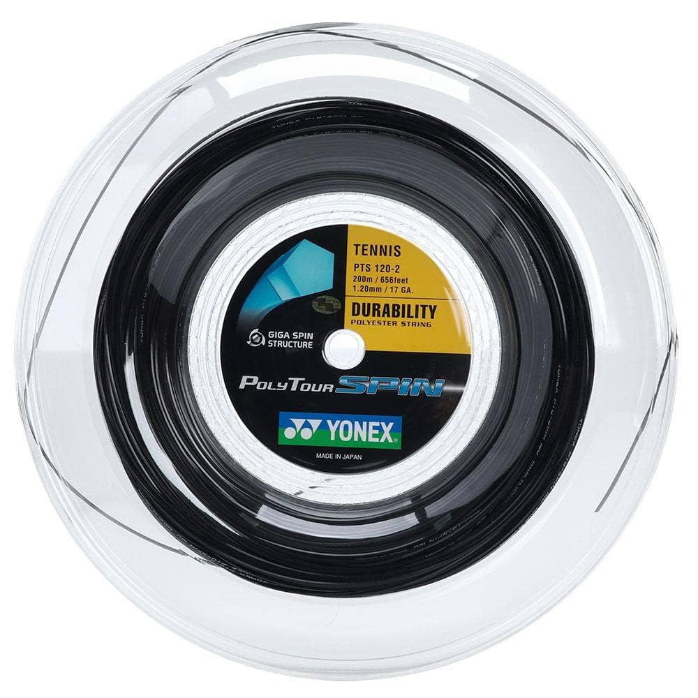 YONEX - ヨネックス ポリツアー スピン 120　200m ロール　YONEX　ブルー ポリツアー スピン 120 (200M). PTS120R2|PTS120R2】ヨネックス